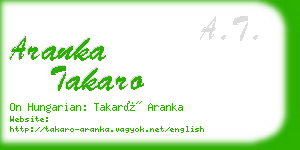 aranka takaro business card